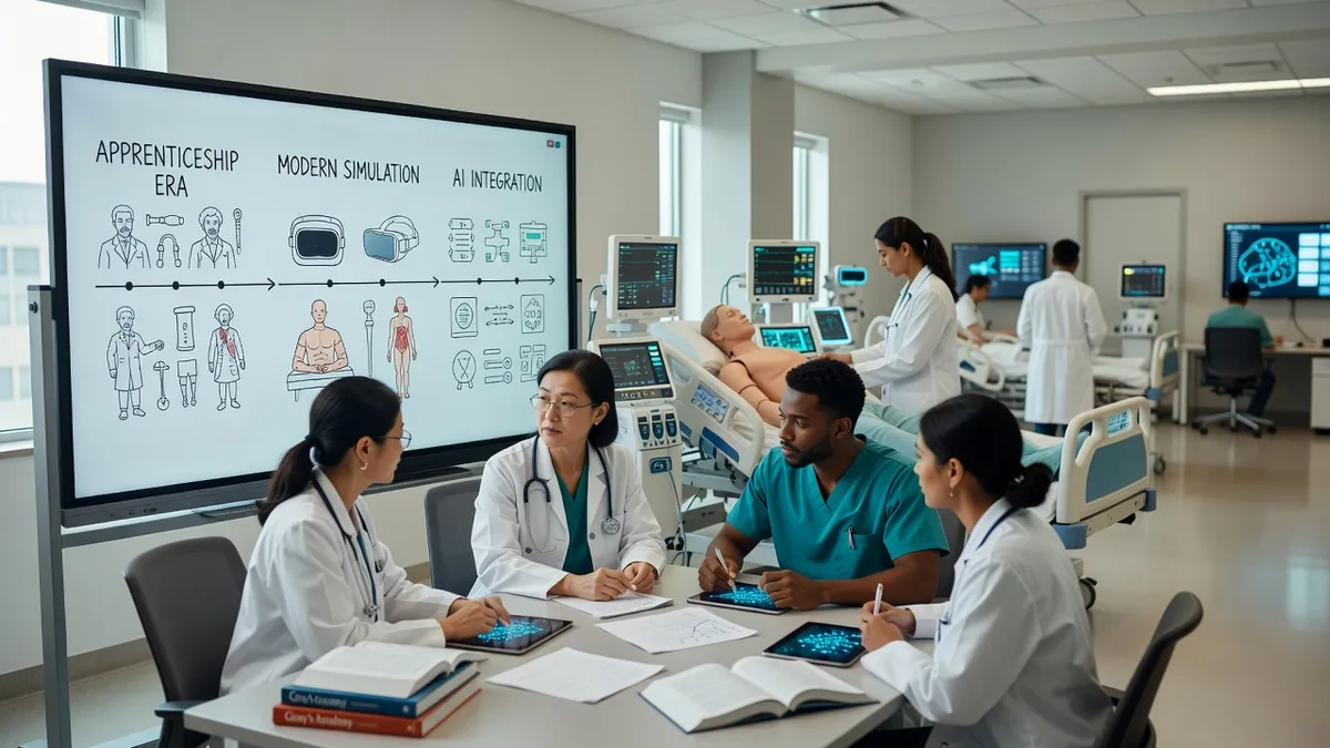 The Evolution of Medical Education: From Apprenticeship to AI