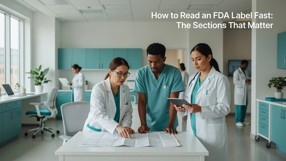 How to Read an FDA Label Fast: The Sections That Matter