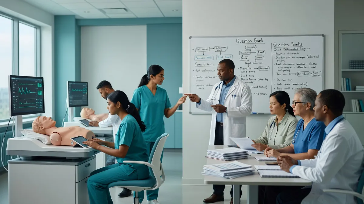 Virtual Patient Simulation vs Question Banks: What Each Trains