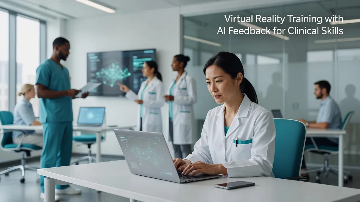 Virtual Reality Training with AI Feedback for Clinical Skills