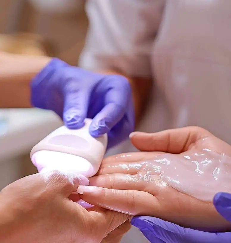 Cream applied for laser