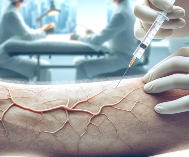 arm being injected photo